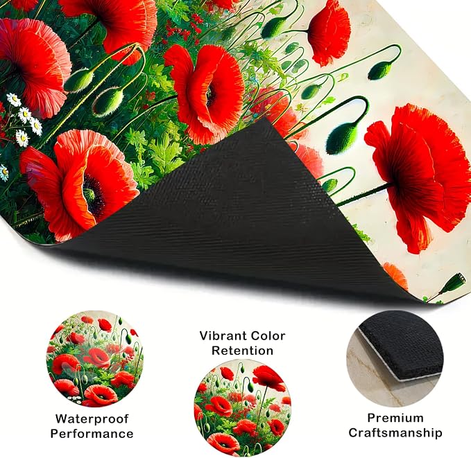 Nuxovilar Floral Accent Stove Cover Diatom Mud 28.35x20.47 In | Glass Protector Countertop Mat Counter Saver Cooktop Cover Kitchen Cooking Area Home (Floral Accent Design)