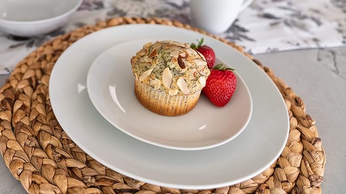 10 Strawberry Street 7.5" Catering Coupe Salad/Dessert Plate, Set of 12,White