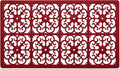 GASARÉ, Extra Large, Thick, Silicone Trivet for Hot Dishes, Pots, and Pans, Heat Resistant Mat for Countertop, Hot Pad for Kitchen, Easy to Clean, 21 x 12 x 3/8 Inches, Red