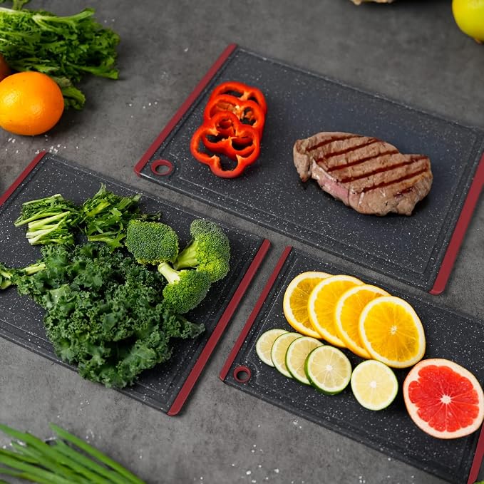 Cutting Board, Extra Large Cutting Boards for Kitchen Chopping Board with Juice Grooves, Kikcoin