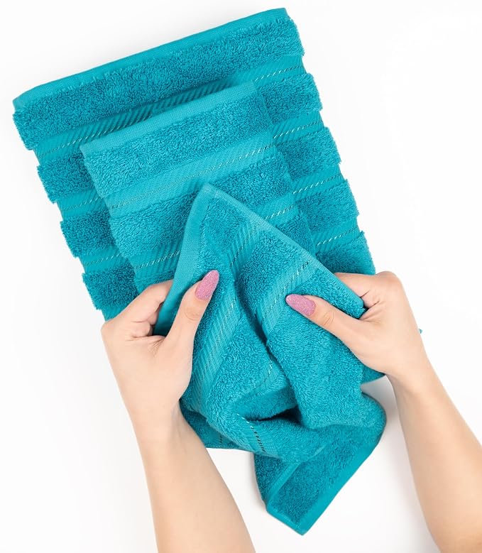 American Soft Linen 100% Cotton Luxury Turkish Towels, 4 PC Hand Towel Set | Soft Absorbent Quick Dry OEKO Tex Standard 100 Certificated Durable Machine Washable Premium Hotel Quality