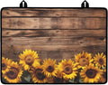 Vintage Sunflower Plank Print Stove Top Covers for Electric Stove Stain Resistant Cooktop Cover 29.18 x 20.96 inch Stovetop Protector Pad Coffee Machine Mat for Flat RV Range