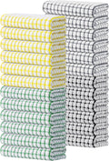Kitinjoy Cotton 24 Pack Terry Kitchen Towels, Multi-Colored | 16 x 25 Inches Super Soft and Absorbent Dish Towels, Quick Drying hand towels for kitchen Drying