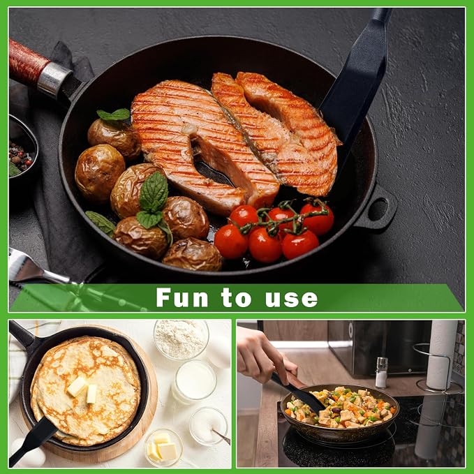Eggssentials Egg Poacher Insert Stainless Steel Poached Egg Cooker Eggs Poaching Cup PFOA Free Egg Poachers Nonstick, Egg Spatula is Heat Resistant Non-Stick Pancake Spatula