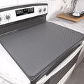 Stove Top Cover for Electric Stove- Range Covers for Electric Stove,Silicone XXL Dish Drying Mat, Glass Cooktop Covers, Flat RV Range top Mats (Gray, 30"x21")