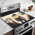 Bigfoot Mountain Forest Stove Top Covers for Electric Stove, Electric Gas Stove Pad Heat Resistant Range Cooktop Protector for Home Decor Kitchen 28"x20"