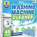 Washing Machine Cleaner & Descaler Tablets, HE Washer Deep Cleaning, 48 Ct | For front & top load laundry washers. Helps maintain a clean drum, septic safe, eco-friendly freshener - 24 Month Supply