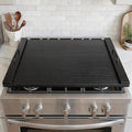 Noodle Board Stove Cover with Handles, 29.5 x 22 Inch, Black | Engineered Wood Cover for Electric and Gas Stove Tops, Raised Edge Serving Tray for Extra Counter Space