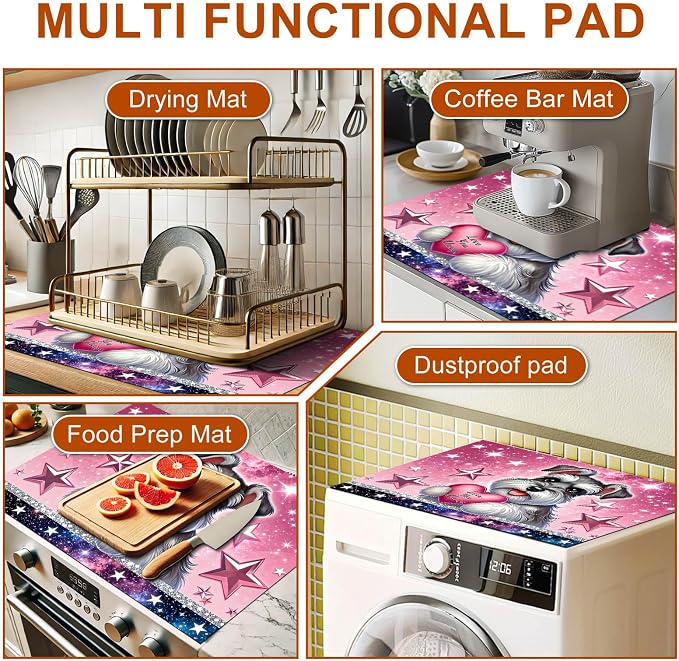 HOMETITUTE Spring Stove Top Cover 28x20 Puppy Heart Heat Resistant