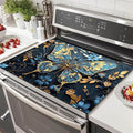 HOMETITUTE Blue Gold Butterfly Stove Top Cover 28x20 Diatomite Mat