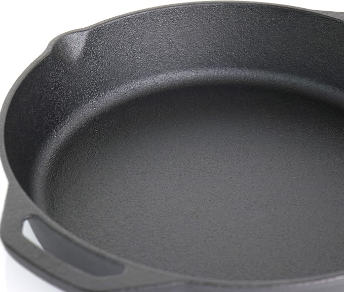 MegaChef Pre-Seasoned 9 Piece Cast Iron Skillet Set