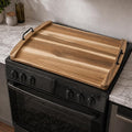 DHARANA Gas Electric Stove Top Cover Wooden Board Burner Glass RV Stovetop | Acacia Wood Noodle Boards 29*22*1.26