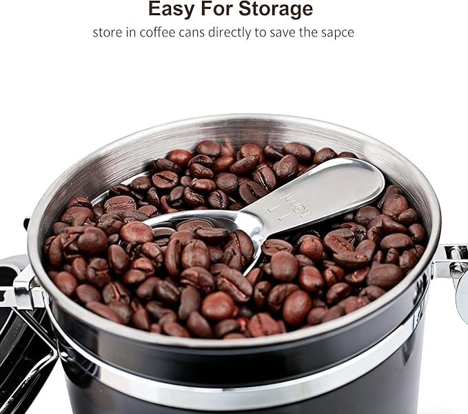 4-Pack Coffee Scoop Spoon – 2 Tablespoon (30ml) Stainless Steel Measuring Spoons with Long Handles for Ground Coffee, Tea, and Powder