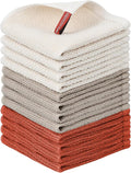 Niallant 12 Pack Cotton Waffle Weave Dish Towels, Soft & Absorbent Kitchen Dish Rags, 12x12 Inch