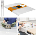 Silicone Mat for Kitchen Counter with "Edge Protection" – Quartz Countertop Protector Mats – Silicone Heat Resistant Mat – No Folds or Wrinkles – 1.5mm Thick, 24"x16", Translucent