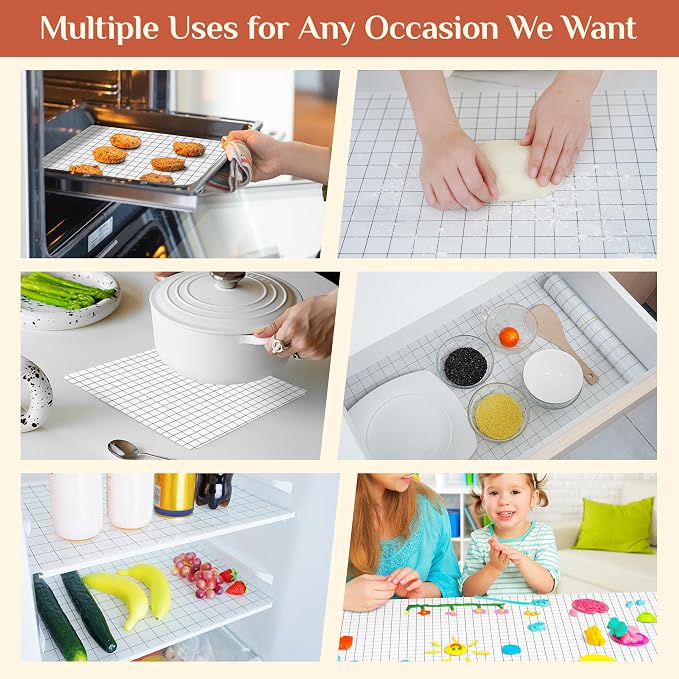 GTJ Silicone Baking Mat Roll, Reusable Baking Sheet Liners, 12 in x 10 ft | Free Cut to Size, Food-Grade, Non-Stick, Non-Slip, For Dough, Pastry, Air Fryer, Freeze Dryer, Oven Pan, Kitchen Counter