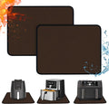 2 PCS Heat Resistant Mats for Countertop Air Fryer, 20x16in, Brown | 1022 ℉ Fireproof mat, air fryer accessories for ninja, cosori, waterproof hot pads for kitchen toaster, oven, coffee maker