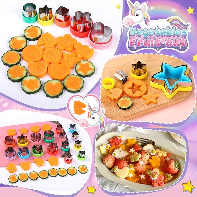 laxizar 24 Pcs Sandwich Cutters Cookie Cutters Uncrustable Bread Maker