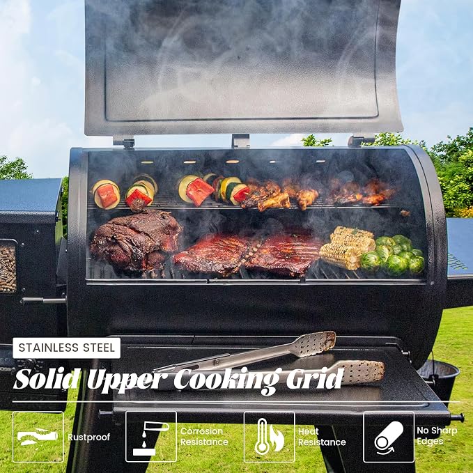 Warming Rack for Pit Boss 820 Series Upper Cooking Grate Grid Pitboss 820D 820FB 820PS1 850PS2 Sportsman Holding Rack Wood Pellet Smoker Grill Replacement Parts 76122