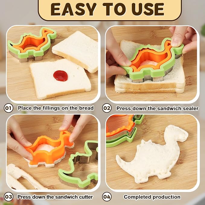 laxizar 20 Pcs Sandwich Cutters Cookie Cutters Uncrustable Bread Maker