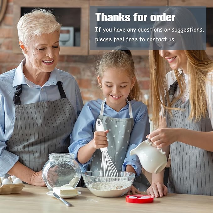 OYV White Silicone Whisk Set of 3, 8/10/12 Inch, Heat Resistant 480°F | Sealed Waterproof Handles, Non-Scratch Silicone-Coated Wires, Nonstick-Safe, Durable Stainless Steel Cores, BPA free