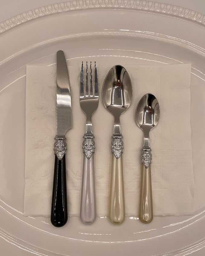 Gypsy Color Glam Mix & Match Stainless Steel Flatware Collection, Set of 16