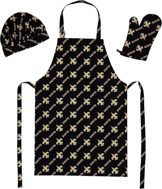 Northwest NFL unisex-adult 3-piece Apron, Oven Mitt and Chef Hat Set