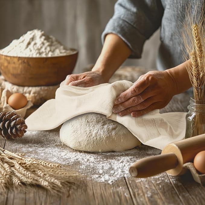 Utopia Kitchen Natural Flour Sack Towels [12 Pack - 28 x 28 in] 100% Cotton | Tea Towels for Cleaning & Drying - Highly Absorbent Kitchen Dish Cloth