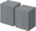 Homaxy 100% Cotton Waffle Weave Kitchen Dish Cloths 24-Pack, Grey | 12 x 12 Inches, Ultra Soft Absorbent Dish Towels, Quick Drying Dish Rags with Hanging Loop