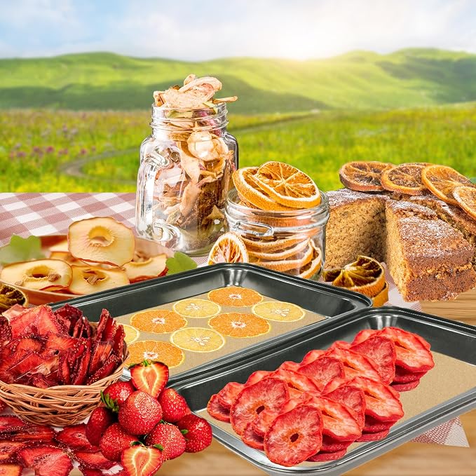 200 PCS Freeze Dryer Tray Mats for Harvest Right Freeze Dryer Trays, Non-Stick Baking Mats One-Off Parchment Paper Compatible with Harvest Right Freeze Dryer Trays (Large - 19.9" x 8.4")