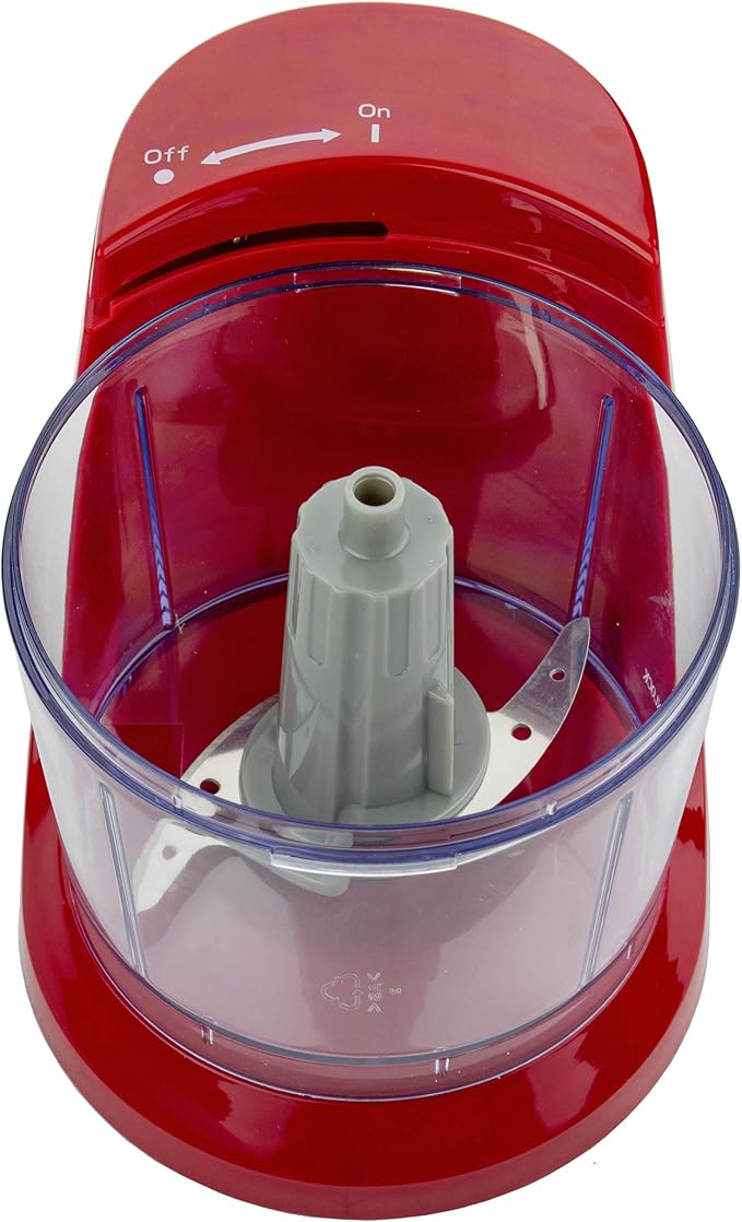 Brentwood MC-109R 1.5 Cup Mini Food Chopper, Red