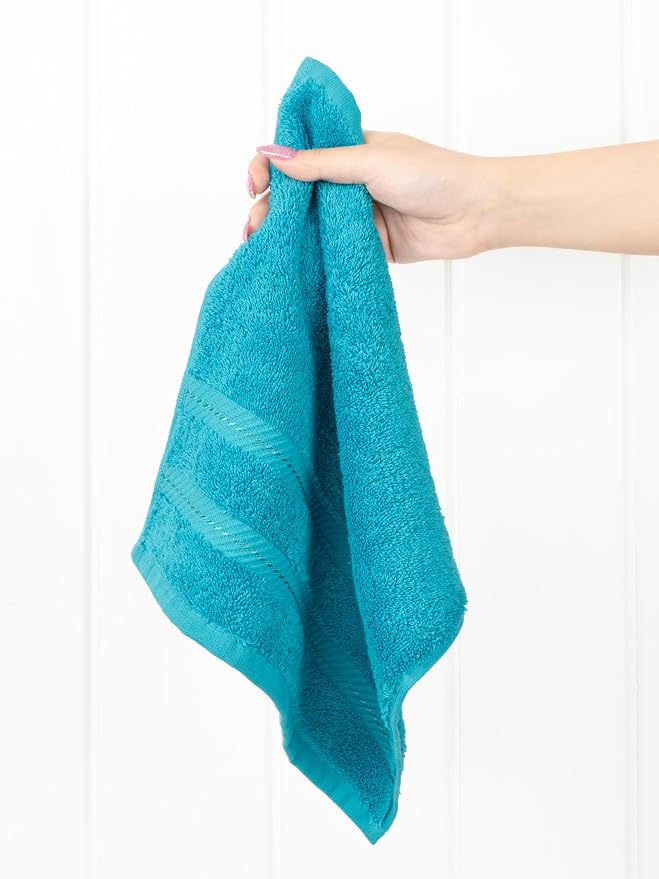 American Soft Linen 100% Cotton Luxury Turkish Towels, 4 PC Washcloth Set | Soft Absorbent Quick Dry OEKO Tex Standard 100 Certificated Durable Machine Washable Premium Hotel Quality
