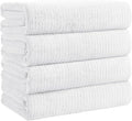 4 Pack Bath Towels Set 35 x 70in Extra Large, Ultra Soft Microfiber | Luxury Thick High Absorbent and Quick Dry Bath Sheet for Bathroom, Beach, Yoga, Sport,SPA, Fitness, White