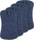 All-Clad Premium Pot Holder & Hot Pad: Heat Resistant to 500 Degrees - 100% Cotton, 10"x6.25" Hot Pad for Kitchen and Barbeque, 4-Pack, Indigo