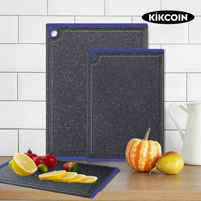 Cutting Board, Extra Large Cutting Boards for Kitchen Chopping Board with Juice Grooves, Kikcoin