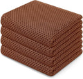 Homaxy 100% Cotton Waffle Weave Kitchen Dish Towels 4-Pack, Caramel | 13 x 28 Inches, Ultra Soft Absorbent Dish Towels, Quick Drying Cleaning Towels
