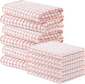 Homaxy Kitchen Towels and Dishcloths Set, Set of 12, Coral | Cotton Terry Kitchen Dish Towels, Super Soft and Absorbent Dish Cloths, 16 x 25 and 12 x 12 Inches