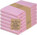 Urban Villa Kitchen Towels Cotton Dish Towels 20”x30” (Set of 6) Pink