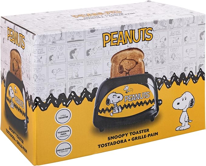 Uncanny Brands Peanuts Snoopy Two-Slice Toaster- Toasts Your Favorite Beagle On Your Toast