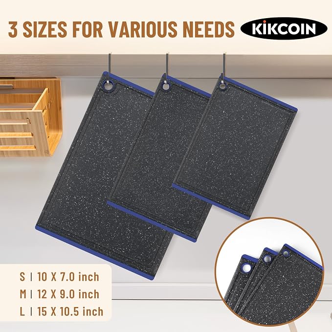 Cutting Board, Extra Large Cutting Boards for Kitchen Chopping Board with Juice Grooves, Kikcoin