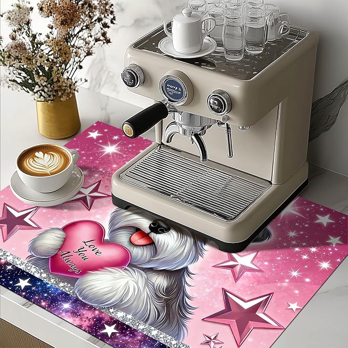 HOMETITUTE Spring Stove Top Cover 28x20 Puppy Heart Heat Resistant