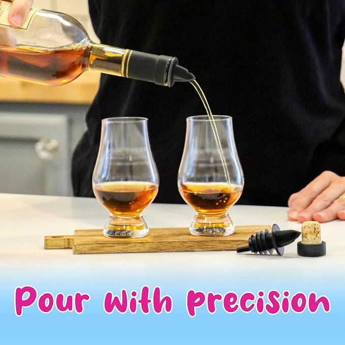Hawaiian Shaved Ice Syrup Precise Control Bottle Pourers, 10-Pack | Professional Pour Spouts, For Snow Cone & Drink Flavors