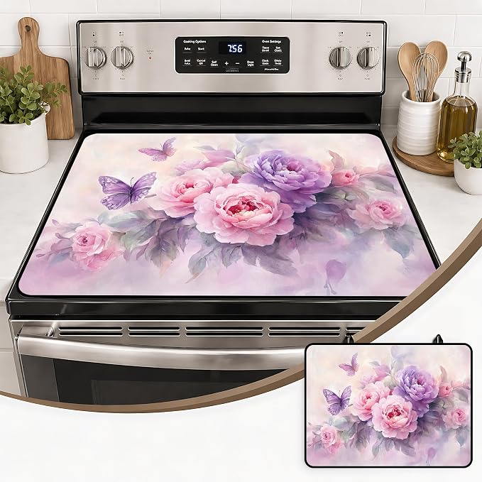 Stove Top Covers with A Non-slip Rubber Coating | protect Your Stove from Scratches, Extend Countertop Space, and Add A Classic Kitchen Touch