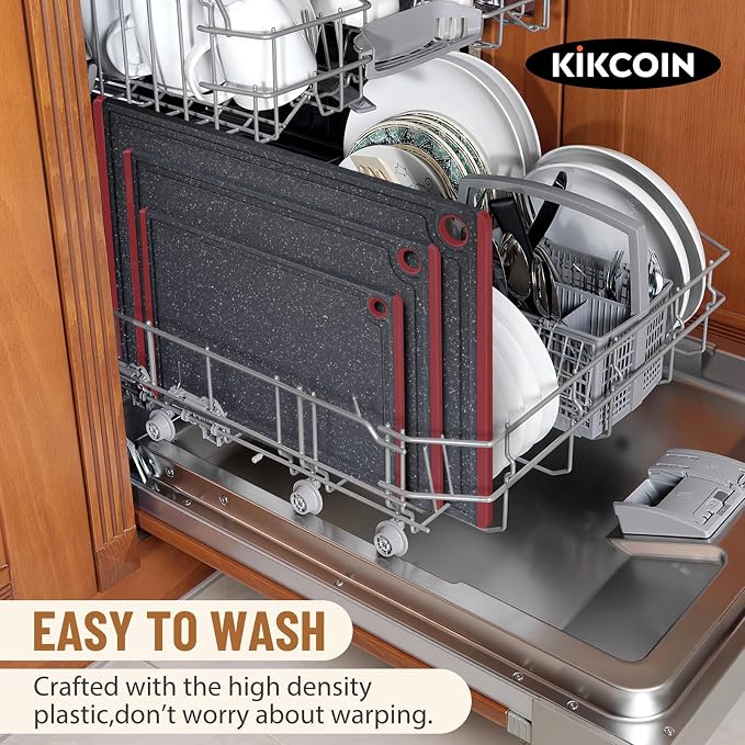 Cutting Board, Extra Large Cutting Boards for Kitchen Chopping Board with Juice Grooves, Kikcoin