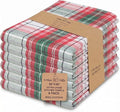 Urban Villa KitchenTowels Cotton DishTowels 20”x30”(Set of 6) Christ Check