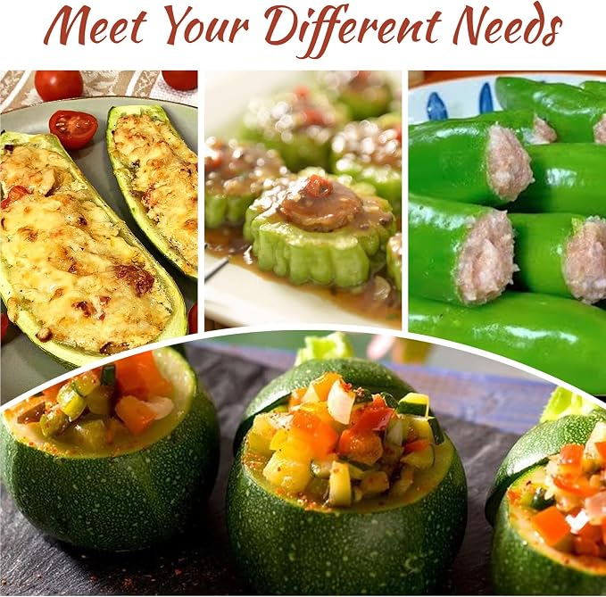 Jalapeno Pepper Corer Zucchini Cucumber Remover Stainless Steel Vegetable And Fruit Corers Durable Special Kitchen Gadgets With Serrated Edge For Vegetables Fruits Easy Seed Removal