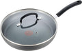 T-Fal Ultimate Hard Anodized Nonstick Fry Pan, 10 in with Lid, Onyx | Titanium nonstick coating, Thermo-Spot heat indicator, Oven safe to 400°F, Dishwasher safe, All stovetops except induction