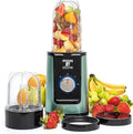 Moss & Stone Personal Smoothie Blender, Single Serve Blender for Shakes & Protein, 17oz Blend Cup & 10oz Grind Cup, Compact Mini Design for Home, Office, Gym & Travel