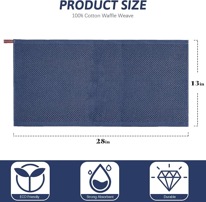 Nialnant Kitchen Hand Towels, 13 x 28 Inches, 100% Cotton | Dish Towel for Home, Soft Dish Cloth for Kitchen, Super Absorbent Tea and Bar Towels