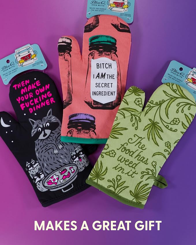 Blue Q Oven Mitts - Cute Kitchen Accessories & Kitchen Gifts - I'm Drunk | Cute Oven Mitts with unique artwork, Super-Insulatted Quilting, Easy care maintenance, Kitchen gifts for women and home cooks